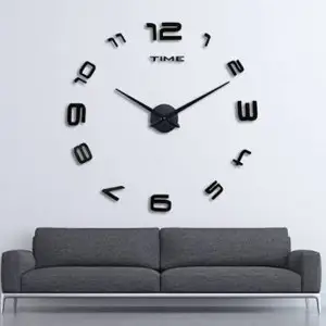 Standard Stylish Numeric DIY 3D 2mm Acrylic Wall Clock (Design 2) (42 Inches)