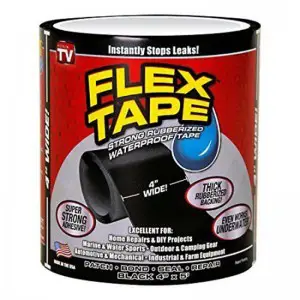 Flex Tape Rubberized Waterproof Tape (4 Inch x 5 Feet)