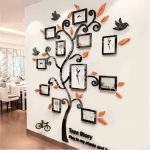 Tree of Life (Medium) (Orange) DIY 3D 2mm Acrylic Wall Art (40*40 inches)