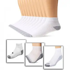 Branded Xersion Soft Terry Ankle White Sock for Men (Pack of 6)