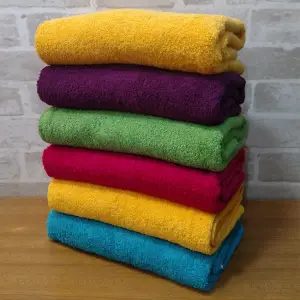Rainbow Colors Bath Towels (Pack Of 6)