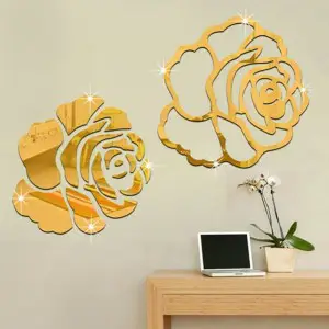 Rose Flower DIY 3D 2mm Acrylic Wall Art (30*30 inches)
