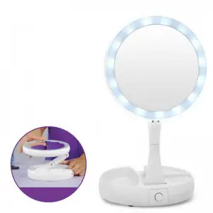 My Foldaway Mirror - The Lighted, Double Sided Vanity Mirror!
