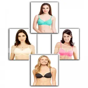 Comfortable Cotton Bras (Pack of 4)
