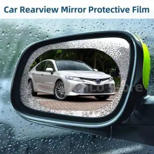 HD Anti-Fog Waterproof Rain Resistant Rearview Car Mirror Screen Protector 2 Pcs