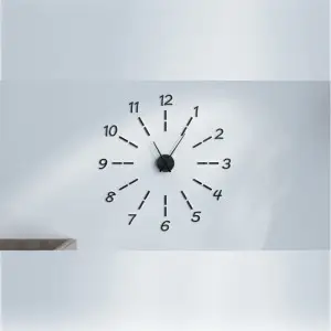 Circle arrows Luxury 2mm DIY Acrylic Wall Clock (35*35 Inches)