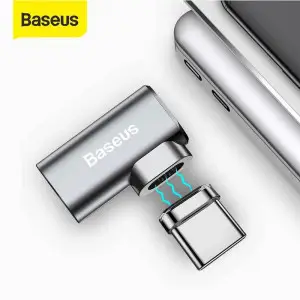 Baseus Mini Magnetic Type-C Elbow Adapter Converter for Notebook (Original)