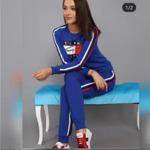 Women Sporting Stripes Classic Tracksuit (Blue)