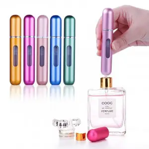 5ml Travel Mini Refillable Empty Perfume Bottle And Atomizer (Pack of 2)