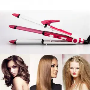 3-In-1 Electric Fast Temperature Control Styling Tool Wave Hair Straightener