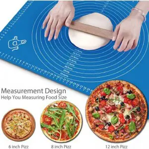 Silicone Baking Mat Pastry Mat with Measurements Reusable Non-slip & Non-Stick  Rolling Mat