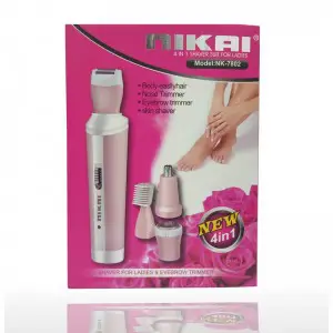 NK-7802 Lady Shaver and Eyebrows Trimmer 4 in 1 Shaver Suit for ladies