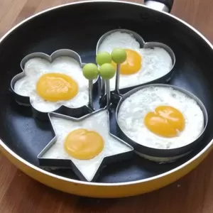 Stainless Steel Fried Egg Shaper (4 Pieces)