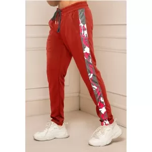 Stylish Side Camo Print Trouser For Men (RED) (ABZ-081)