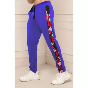Stylish Side Camo Print Trouser For Men (Royal Blue) (ABZ-085)