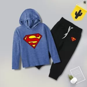 Superman Hooded Tracksuits For Kids