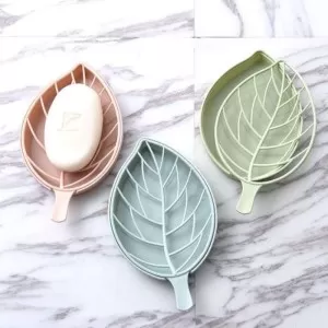 Multicolour Counter Vanity Soap Dish Beautiful Elegant Leaf Design