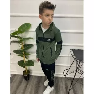Spring Fall Stylish Casual Hoodie Style Tracksuit For Kids (Design-03)