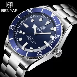 BENYAR Automatic Executive Edition Blue Dial Wrist Watch (BY-1227)