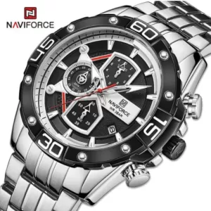 NAVIFORCE Chronograph Exclusive Edition Black Dial Wrist Watch (nf-8018-1)