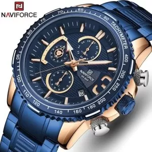 NAVIFORCE Chronograph Exclusive Edition Dark Blue Dial Wrist Watch (nf-8017-5)