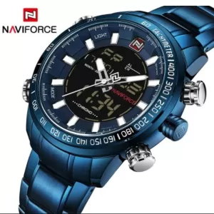 NAVIFORECE Dual Time Edition Blue Dial & Bracelet (nf-9093-11)