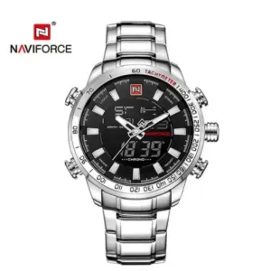NAVIFORECE Dual Time Edition Black Dial (nf-9093-10)
