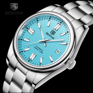 BENYAR Automatic Executive Edition Light Blue Dial Wrist Watch (BY-1274)