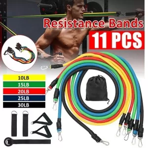 11 in 1 Resistance Band for Home Workout Sessions Premium Quality Resistance Band for Body Shaping