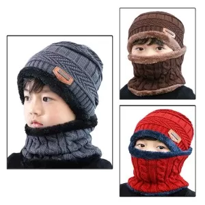 Pack of 2 – Best Quality Winter Warm Cap & Collar for Kids