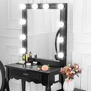 Vanity Light LED Bulbs for Makeup Mirror Stand (10 Bulbs)-KS