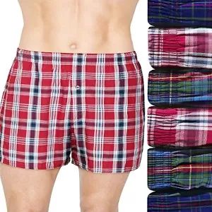Pack of 3 –Checkered Boxer Shorts for Men