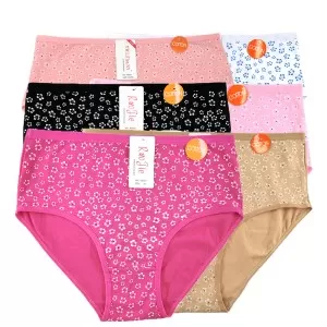 Pack of 03 Printed Panties For Woman Multi Colour Underwear Woman