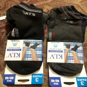 5 Pairs - Cotton Imported Ankle Socks