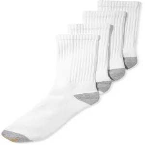 6 Pairs - Cotton  Crew White Soft  Socks For Men