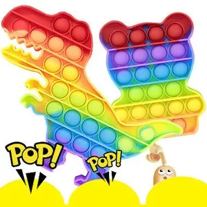 Push Pop Bubble Fidget Spinner Pop It Silicone Toy Pop It Fidget Toy Fidget Toys Special Needs Stress Reliever, Push Bubble Gadgets