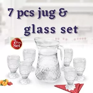 JUG AND GLASS 7PCS