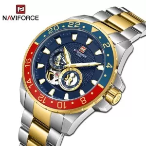 NAVIFORCE Automatice Seiko Japan Dark Blue Dial (Machine Edition) Wrist Watch (NF-1003-5)