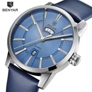 BENYAR Luxury Edition Blue Dial Blue Strap Wrist Watch (BY-910)