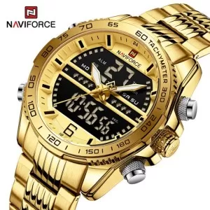 NAVIFORCE DUAL TIME 2022 EXCLUSIVE EDITION  WRIST WATCH (nf-9195-6)