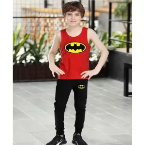 Summer New Stylish Printed Sando Tracksuit For Kids (D-01)