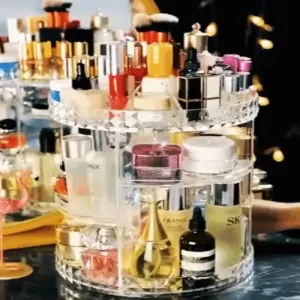 Acrylic Rotating Cosmetic Makeup Organizer