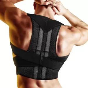 Adjustable Adult Corset Back Posture Corrector Therapy Shoulder Lumbar Brace Spine Support Belt Posture Correction for Men Women
