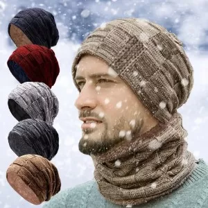 Best Quality Winter Warm Woolen Cap with Collar For Men/Boys