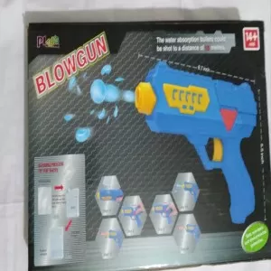 Blow Gun- with Rubber long shots+Water Absorbing Ball Shots-14+ years sports toy