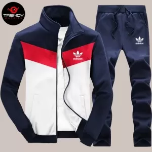Blue Red White Panel Track Suit