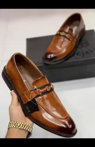 Brown Monk style Synthetic Formal Shoes & Dress Shoes For men