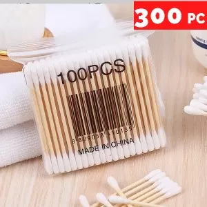 300 Cotton buds - Ear Cleaning buds Cotton Buds Cotton Swabs Medical Makeup Tips Ear Care Ear cleaning cotton sticks