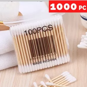 1000 Cotton buds - Ear Cleaning buds Cotton Buds Cotton Swabs Medical Makeup Tips Ear Care Ear cleaning cotton sticks