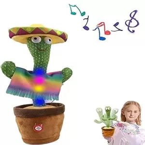 Dancing Cactus Plush Toy Electronic Shake Dancing Toy with the Song Plush Cute Dancing Cactus Early Toy for Children
